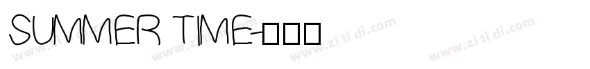 SUMMER TIME字体转换